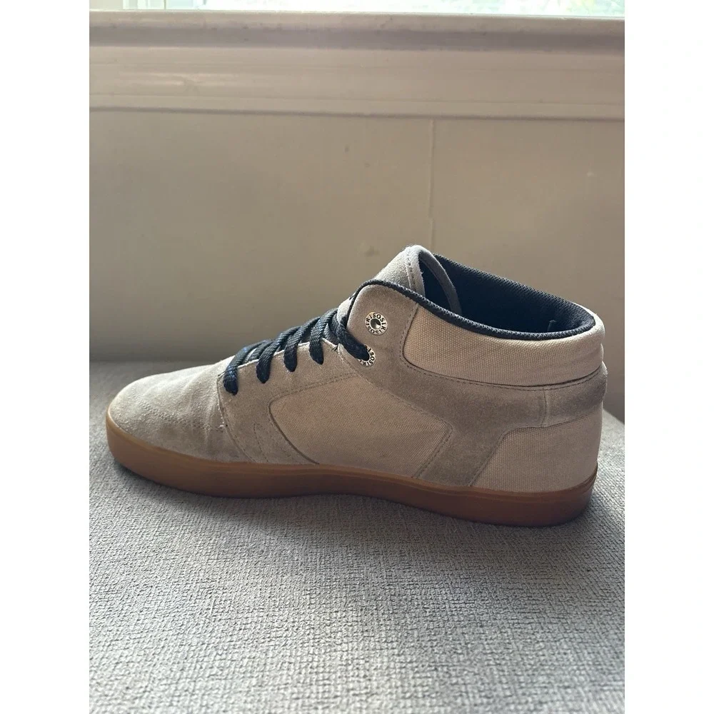 OSIRIS Skate Shoes Helix Men's Size 13 High Top Beige Tan Canvas  Sneakers